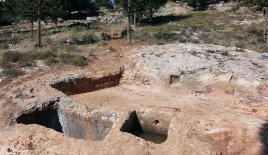 Prensa de vino en Israel de la época del Imperio Bizantino