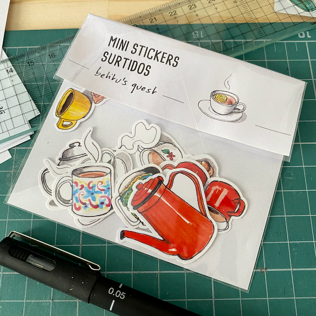 @betitusquest mini stickers teatime