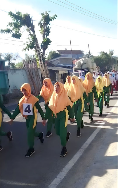 Lomba grak jalan antar pelajar se-Kecamatan pasongsongan Kabupaten Sumenep