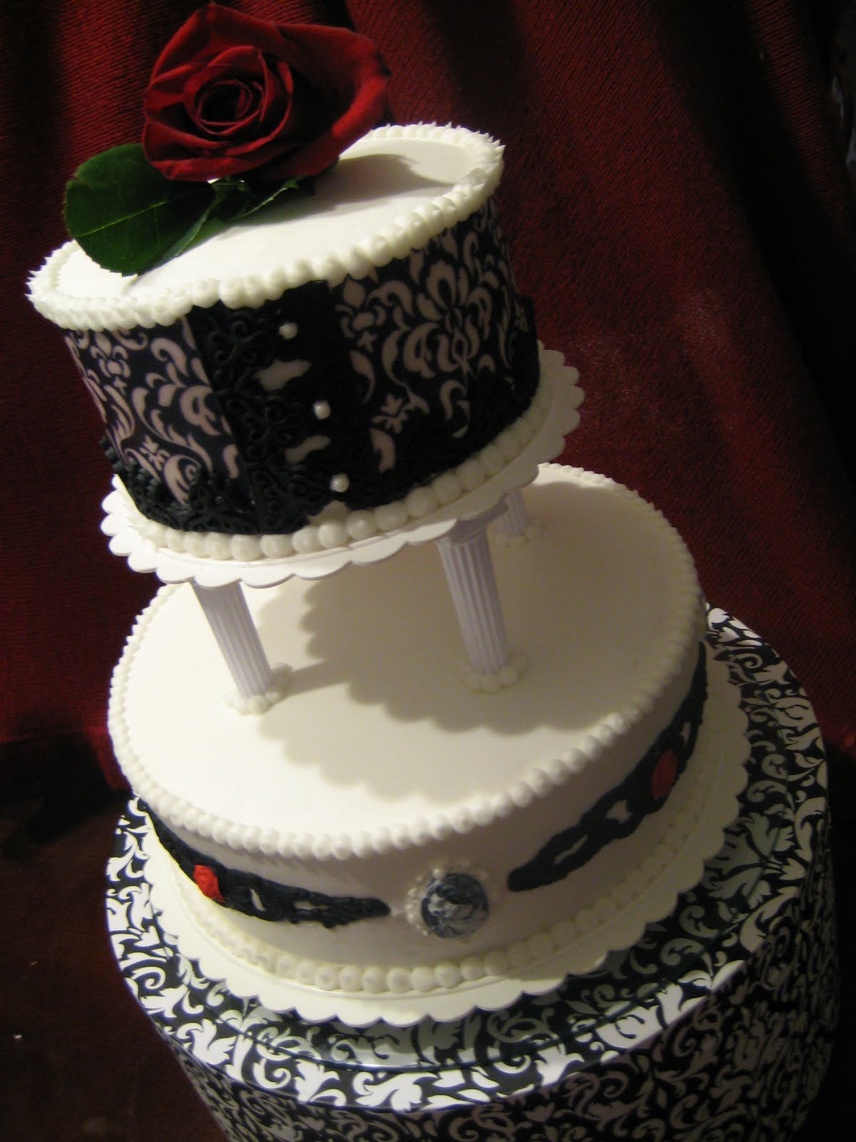 gothic wedding cake