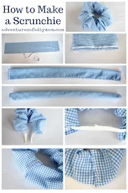 how to make a scrunchie step by step