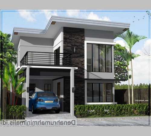 Desain Atap  Rumah  2 Lantai  Datar Sederhana  Modern Terbaru 2019