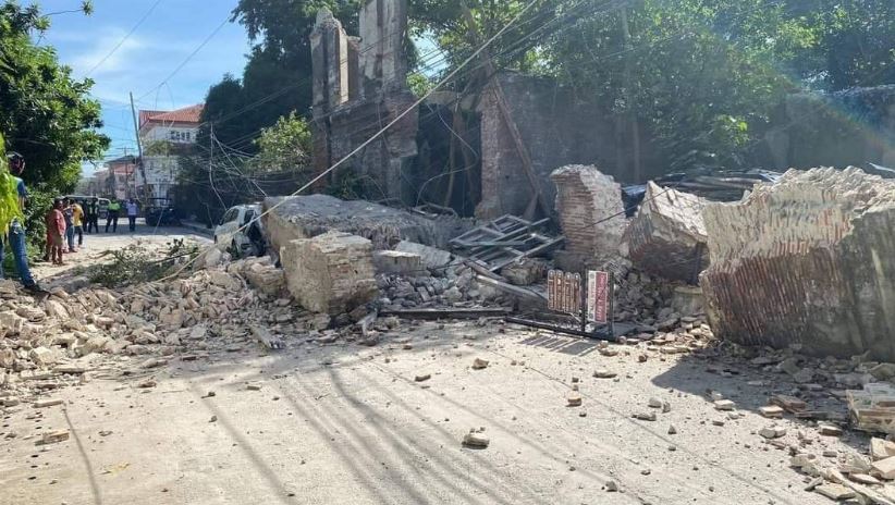 Old structures in Vigan, Ilocos Sur fell