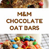M&M CHOCOLATE OAT BARS #christmas #dessert