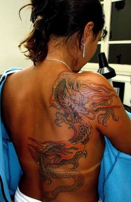 Dragon Tattoos on Women