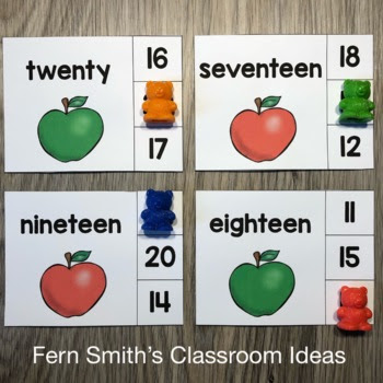 Click Here to Download This Number Clip Cards Back to School September Bundle to Use in Your Classroom Today!