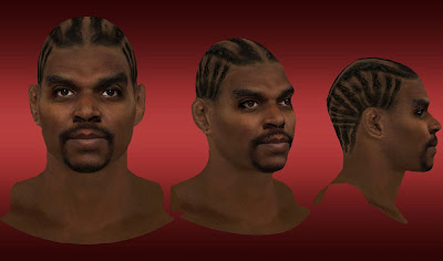 NBA 2K13 Andrew Bynum Cyberface w/ Cornrows