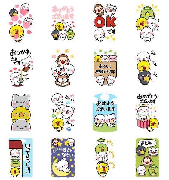SHIROMARU × N organic Big stickers