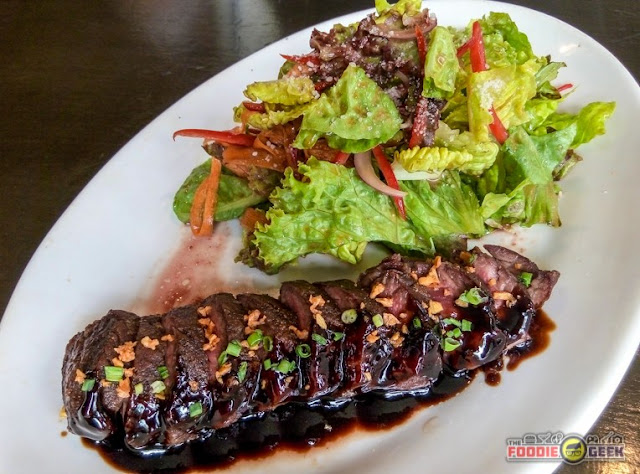 Vittorio's Steakhouse, Tomas Morato, Timog, Quezon City, pan seared hanging tender with salad