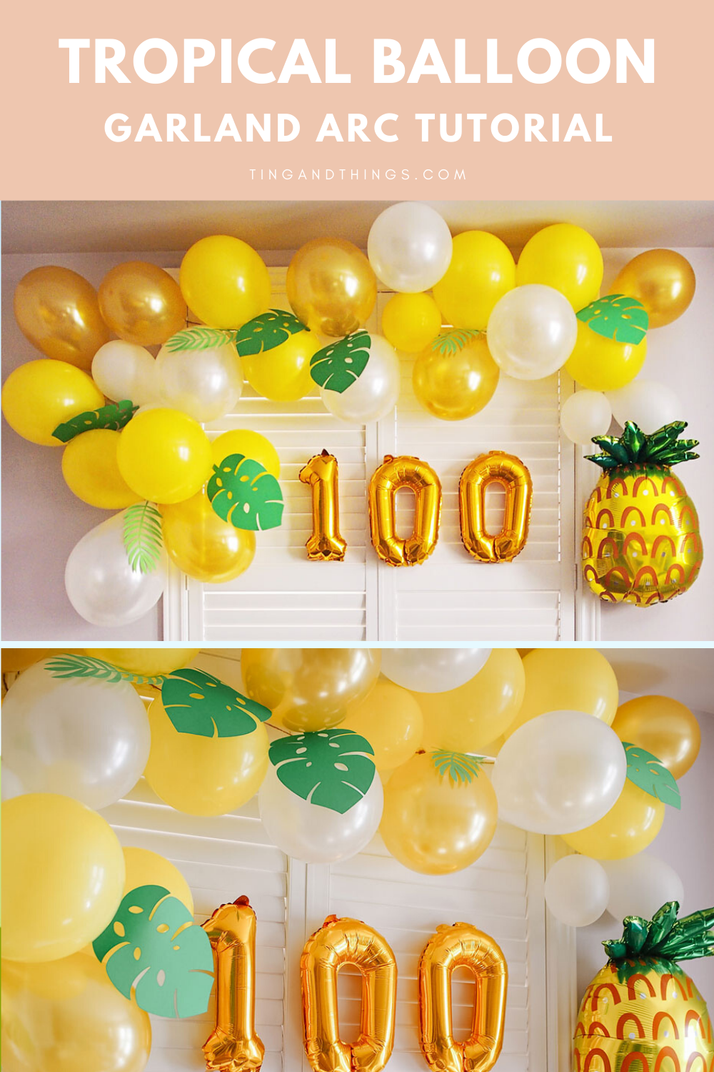 Tropical Balloon Garland Arc Tutorial