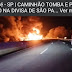 Itararé - SP | CAMINHÃO TOMBA E PEGA FOGO NA DIVISA DE SÃO PAULO COM O PARANÁ 