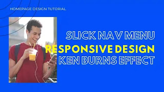 Responsive Homepage Design with Kenburns Effect