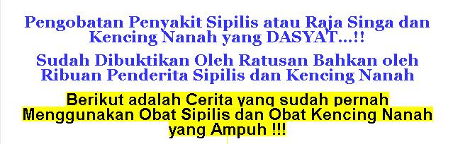 testimoni obat sipilis kencing nanah gonore raja singa