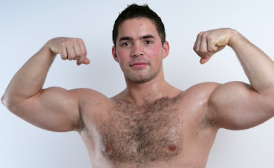 Hot stud Jerry from UK shows his hairy chest