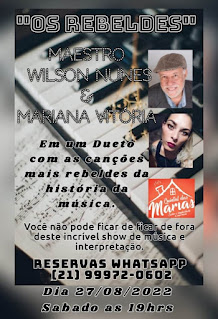 Wilson Nunes com Mariana Vitória no Quintal das Marias dia 27