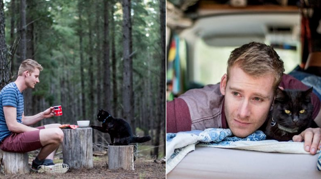  Guy equal Job and Sells Everything He Owns simply to Travel along with his Cat   