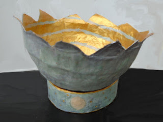 Paper Mâché Bowl - Art by Sylvia Kay