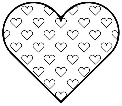 Free Valentine’s Day Hearts To Color