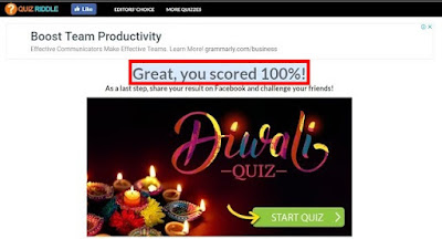 The Diwali Quiz Answers