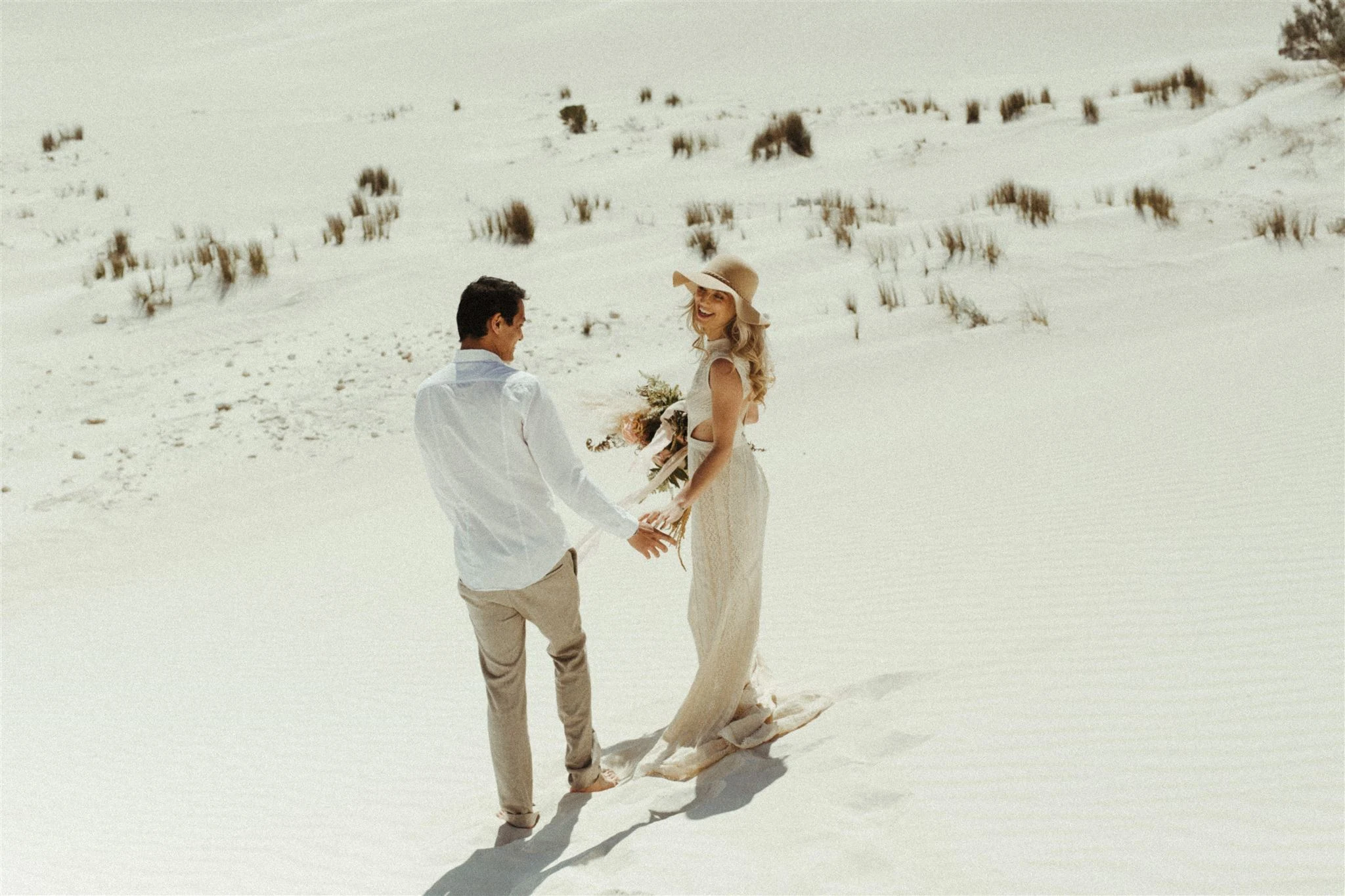 the road west wedding photography perth bridal shoot outdoor boho picnic styling