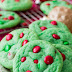 Brightly colored Grinch Cookies for your holiday cookie tray!