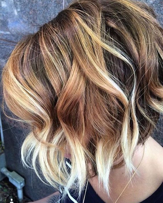 cute short hairstyles and color for fall 2018