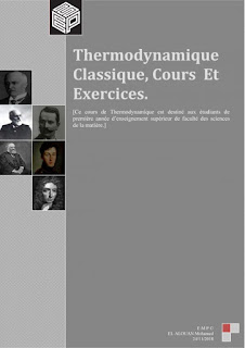 Thermodynamique Classique, Cours et Exercices