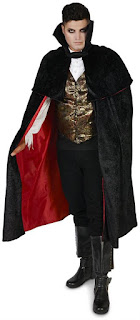  Black Gothic Vampire Male Adult Costume for Halloween