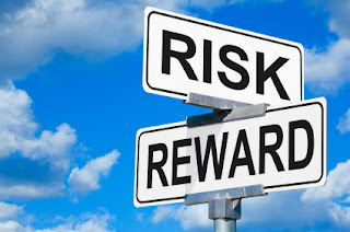 Risk vs Reward Road Sign