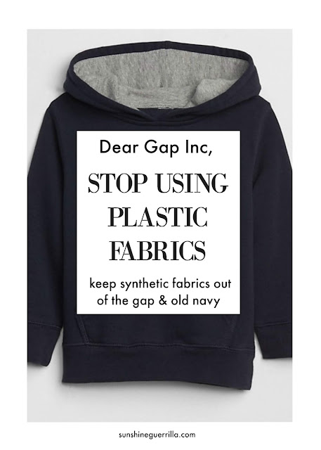 Dear Gap Inc. Stop Selling Plastic Clothes!