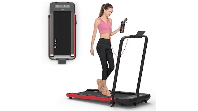 BiFanuo 2 in 1 Folding Treadmill