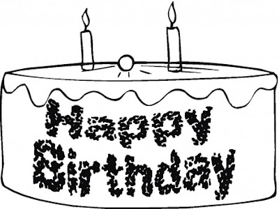 Cake Coloring Page