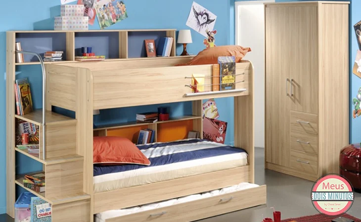 quarto infantil pequeno para mais de uma criança