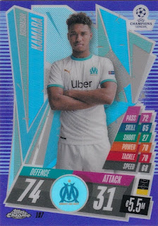 Topps Match Attax Chrome 2020-2021 Olympique de Marseille Set