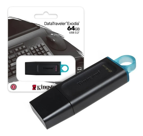 Pendrive Kingston 64 Gb Dt Exodia Usb 3.2 