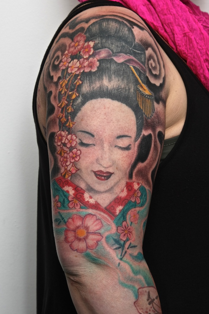 3D Geisha Tattoos Best Tattoo Design