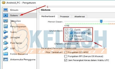 Pengaturan Sistem Pada VirtualBox