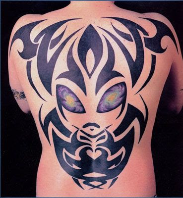 This tribal alien tattoo is without a doubt the best i have ever seen, 