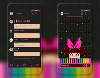 Girls Black Theme For YOWhatsApp & Fouad WhatsApp By Mary Silva