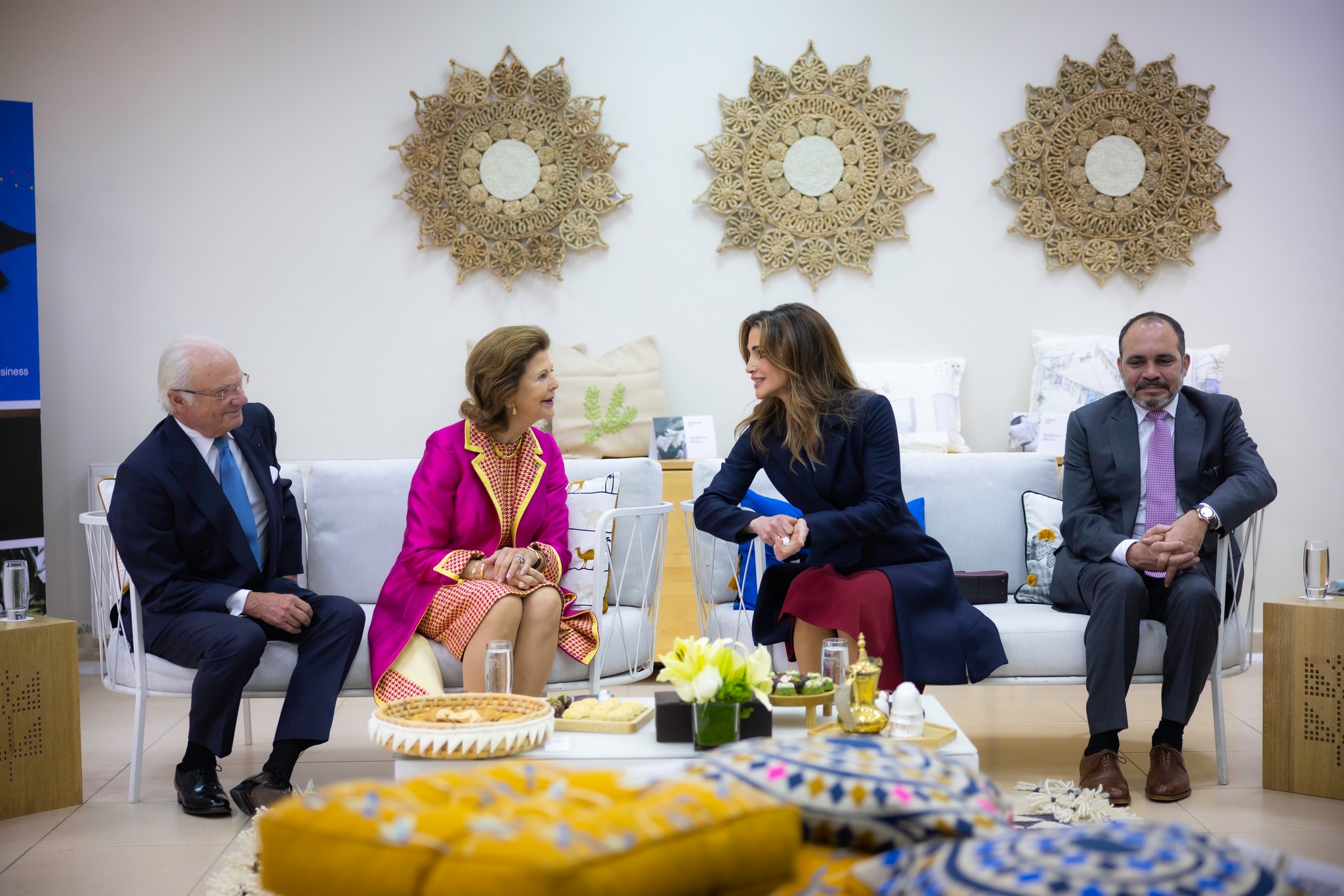 King Abdullah II and Queen Rania of Jordan Welcomes Sweden Royal State Visit