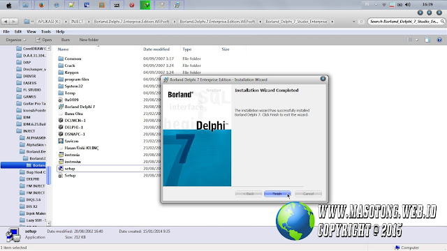 cara instal borland delphi 7 di pc laptop