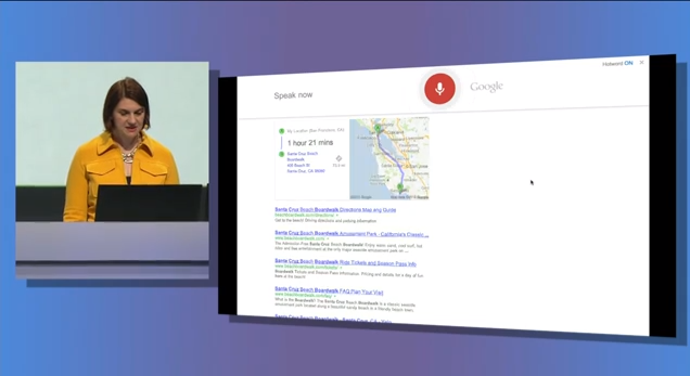  Google I / O 2013: Ahora puedes dar ordenes de voz con Google Search en Chrome versión de escritorio