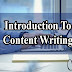 Introduction to Content Writing Training Course Tutorial Urdu/Hindi