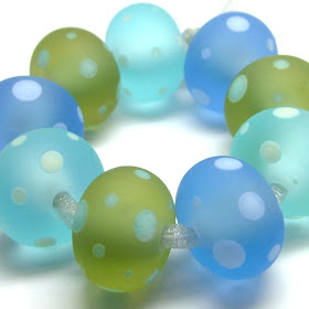 Etched Lampwork Glass Beads