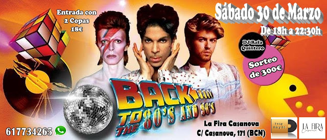 Flyer Fiesta Back to 80s and 90s