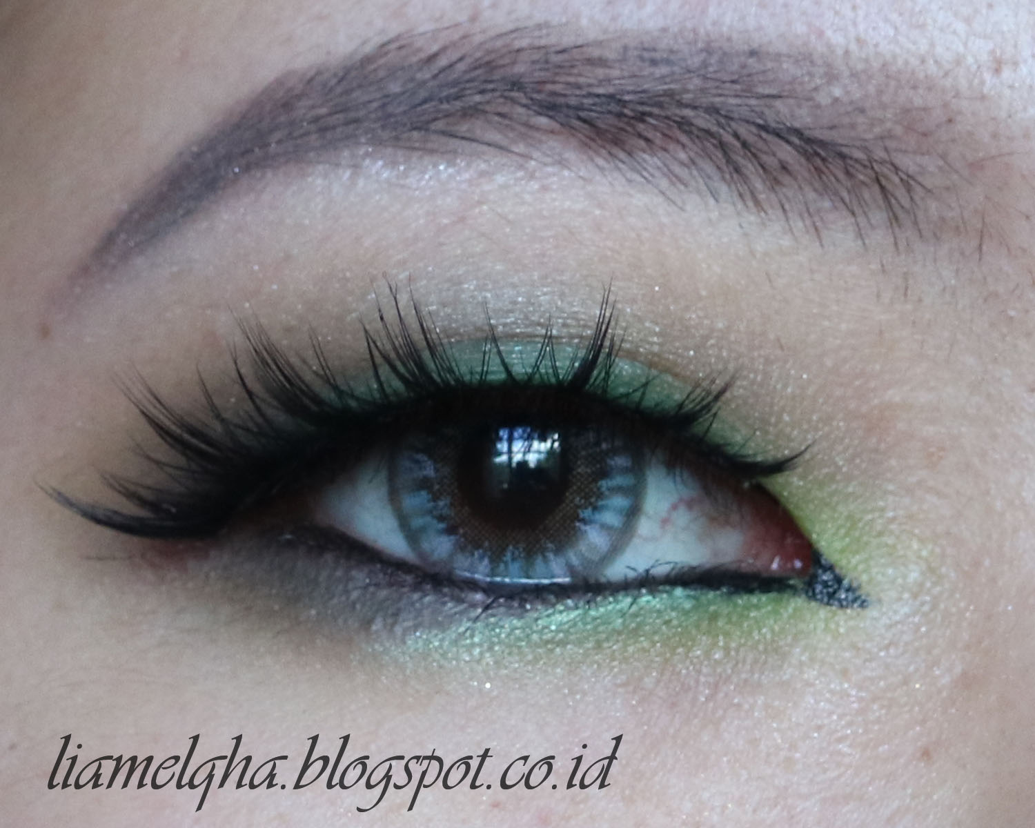 Tutorial Green Smokey Eyes For Monolid Liamelqha Journey About