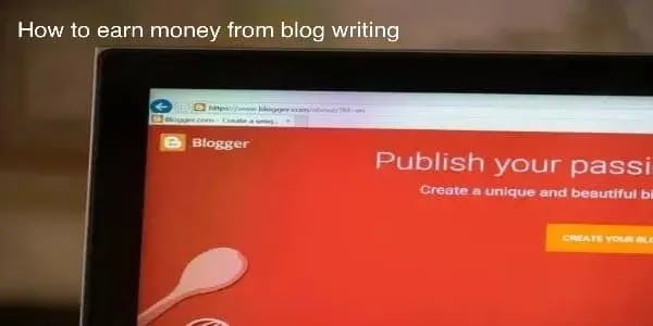 How to earn money from blog writing
