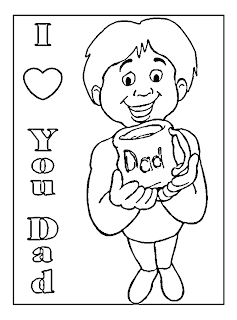 fathers day cards, fathers day coloring pages