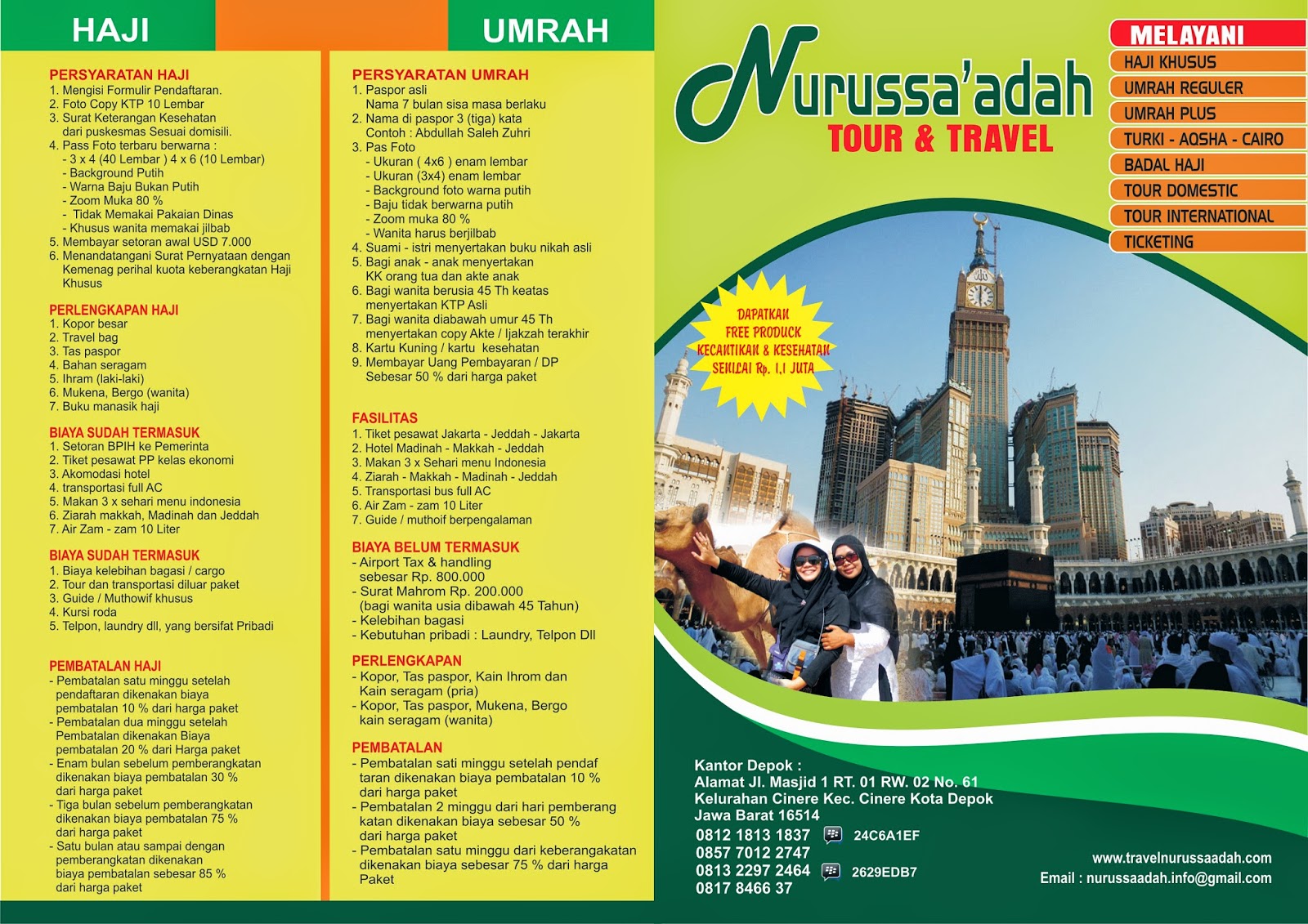 Kumpulan Brosur Haji dan Umroh dan Harga Tour - Printing 