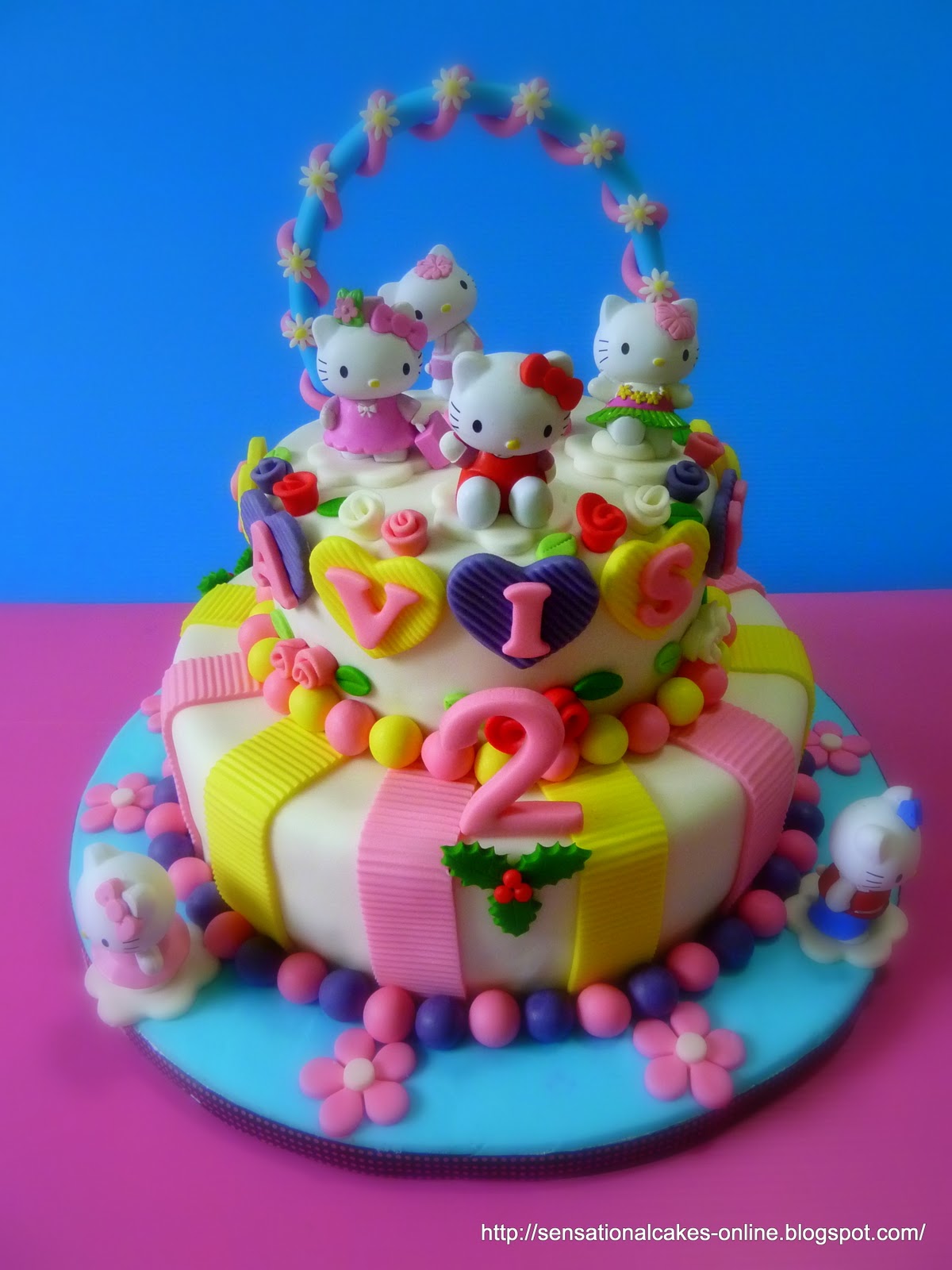 The Sensational Cakes: H Kitty 2Tier 3D Cake Singapore ...